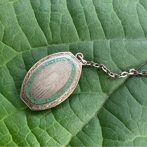 Vintage Sterling Silver  Watch Fob Signed Marathon